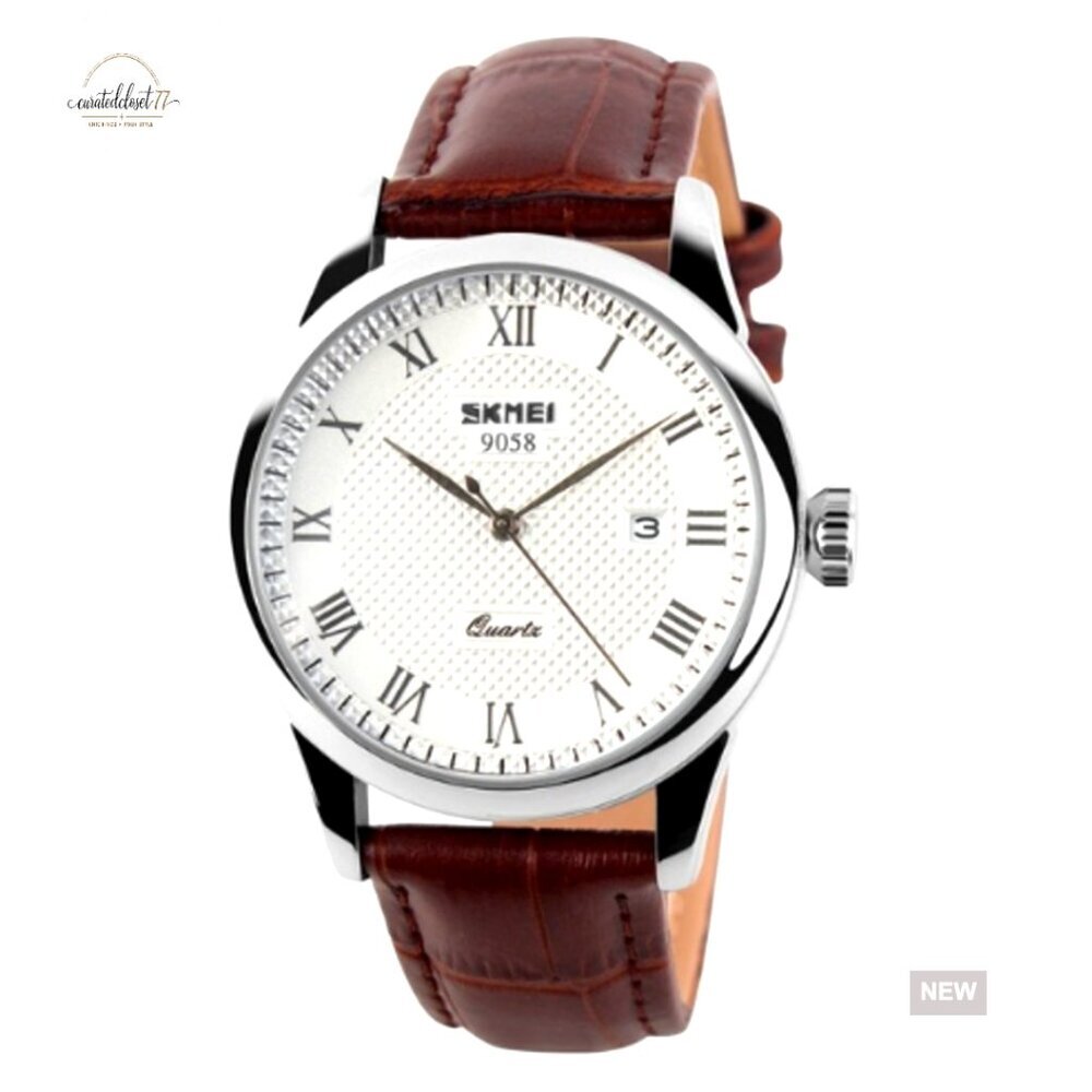 Classic Roman Numeral Analog Watch Business Casual Fashion Quartz Movement